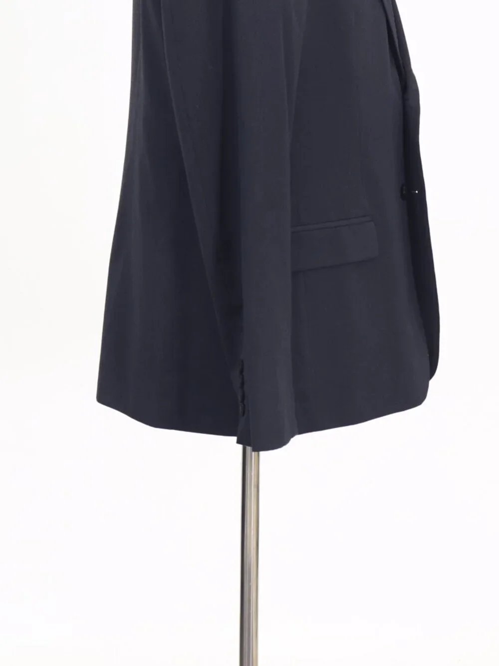 Calvin Klein 44L Navy Blazer Sport Coat Jacket 2-Button Herringbone W882